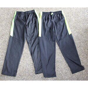 Jumping Beans 8 HUSKY 8H Fleece Lined Pull On Active Pants Black Neon